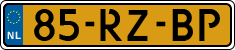 License plate of the Netherlands, Cars