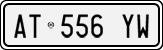 License plate of Italy, Cars (1994 year series)