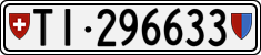 License plate of Switzerland, Cars