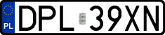 License plates of Poland, Regular car plates