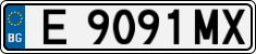 License plate of Bulgaria, Cars