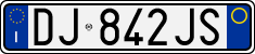 License plate of Italy, Cars (1994 year series)