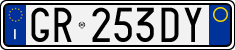 License plate of Italy, Cars (1994 year series)