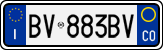 License plate of Italy, Cars (1994 year series)