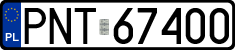 License plates of Poland, Regular car plates