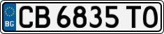 License plate of Bulgaria, Cars