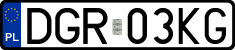 License plates of Poland, Regular car plates