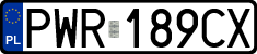 License plates of Poland, Regular car plates