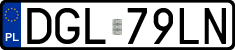 License plates of Poland, Regular car plates