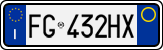 License plate of Italy, Cars (1994 year series)