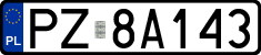 License plates of Poland, Regular car plates