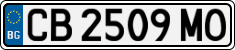License plate of Bulgaria, Cars
