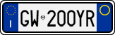 License plate of Italy, Cars (1994 year series)