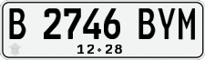 License plate of Indonesia, Regular plates