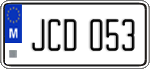 License plate of Malta, Regular plates (ABC 123)