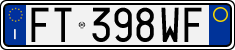 License plate of Italy, Cars (1994 year series)