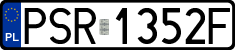 License plates of Poland, Regular car plates