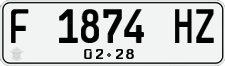 License plate of Indonesia, Regular plates