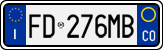 License plate of Italy, Cars (1994 year series)