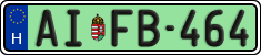 license plates of Hungary, Regular plates (2022)