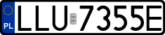 License plates of Poland, Regular car plates