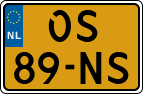License plate of the Netherlands, Semi-trailers