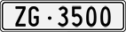 License plate of Switzerland, Cars