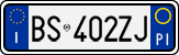 License plate of Italy, Cars (1994 year series)