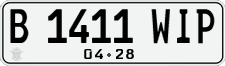 License plate of Indonesia, Regular plates