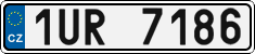 License plate of the Czech Republic, Cars (2001)