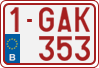 License plate of Belgium, Regular plates (2010)