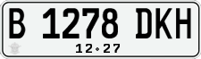 License plate of Indonesia, Regular plates