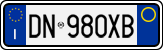 License plate of Italy, Cars (1994 year series)