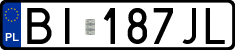 License plates of Poland, Regular car plates
