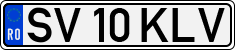License plate of Romania, Regular plates
