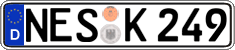 German license plate, Regular plates