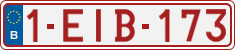 License plate of Belgium, Regular plates (2010)