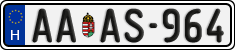 license plates of Hungary, Regular plates (2022)