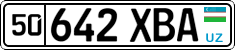 License plate of Uzbekistan, Organizations