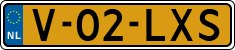 License plate of the Netherlands, Light Commercial Vehicles (1994 system)