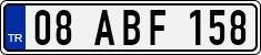 License plate of Turkey, Regular plates