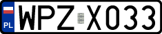 License plates of Poland, Regular car plates