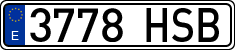 License plates of Spain, Ordinary (2000)