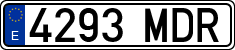 License plates of Spain, Ordinary (2000)