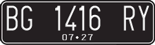 License plate of Indonesia, Regular plates