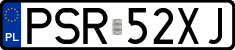 License plates of Poland, Regular car plates