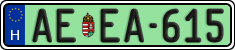 license plates of Hungary, Regular plates (2022)