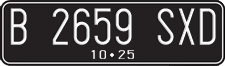 License plate of Indonesia, Regular plates