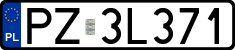 License plates of Poland, Regular car plates
