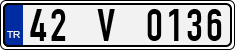 License plate of Turkey, Regular plates